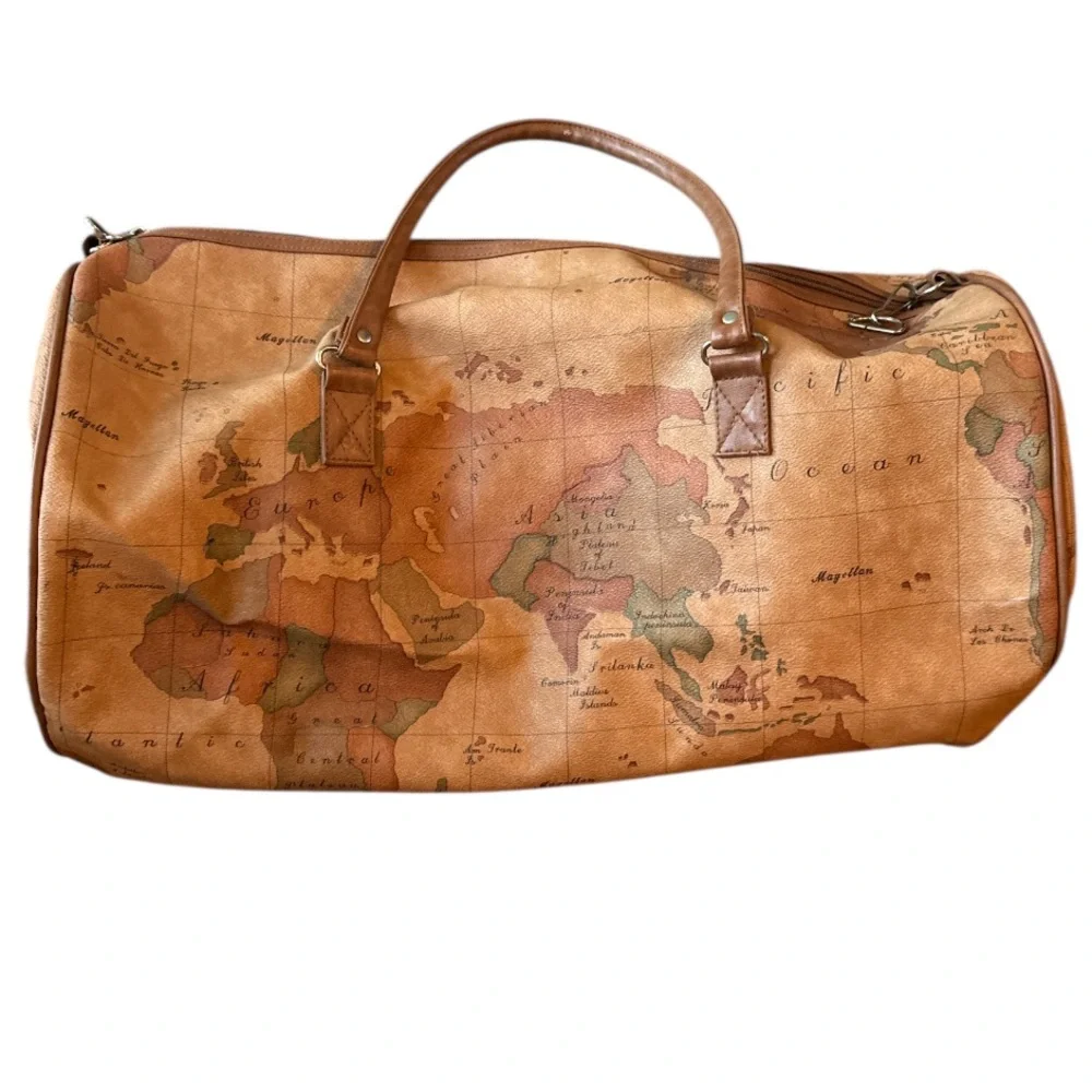 Vintage Magellan World Map Overnight Duffle Bag 20